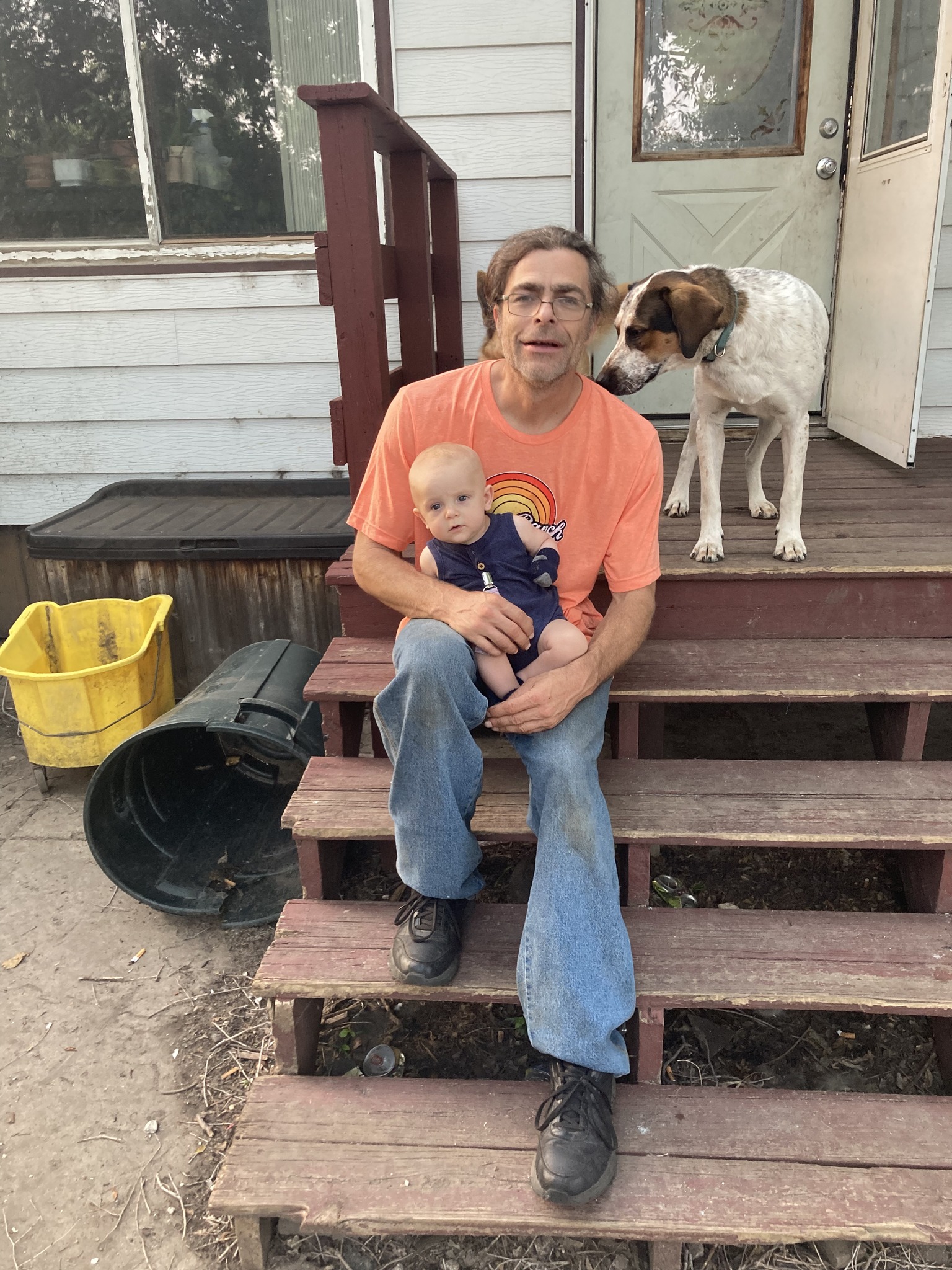 Jesse Nelson, David Nelson, and Cannon, the son of Gunner